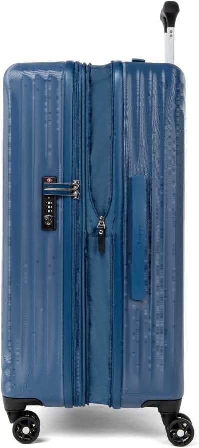  | Travelpro Maxlite Air Hardside Expandable Luggage, 8 Spinner Wheels, Lightweight Hard Shell Polycarbonate, Ensign Blue, Checked-Medium 25-Inch | Carry-Ons