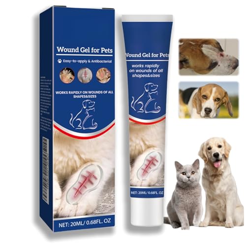 Pet Wound Care Gel Dog Wound Care Cat Wound Treatment Dog Leg Wound Protector Dog First Aid Cat Gel Cream for Dogs with Sore Skin Wound Cream for Dogs Pet Wound Glue Cat Acne Gel Dog Wound Cream