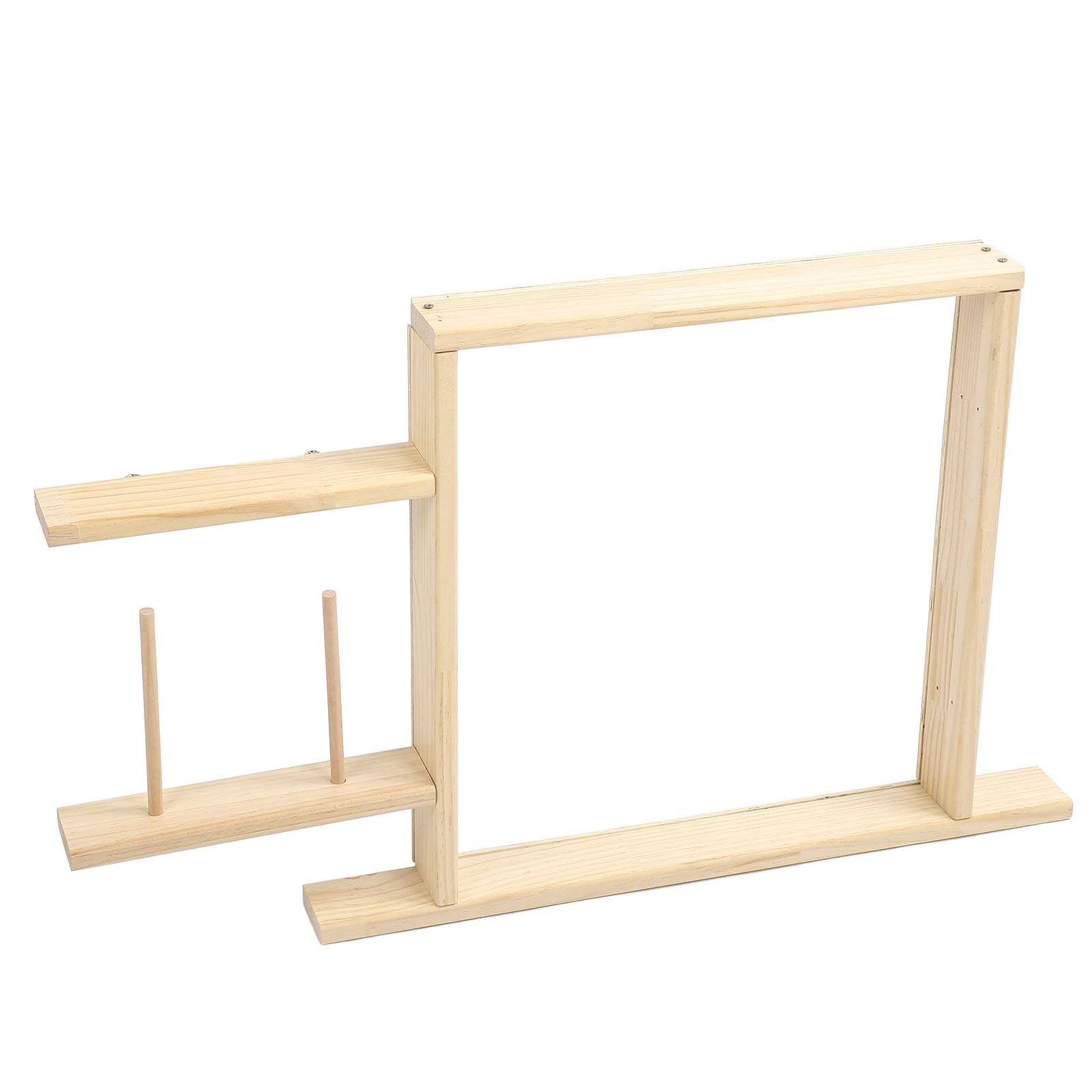 Rug Tufting Frame, Rug Making Kit Tufting Frame DIY Craft Making Stainless Steel Oak Wood Texture Rug Making Frame Easy Installation Rug Tufting Kit for Tapestry Sewing