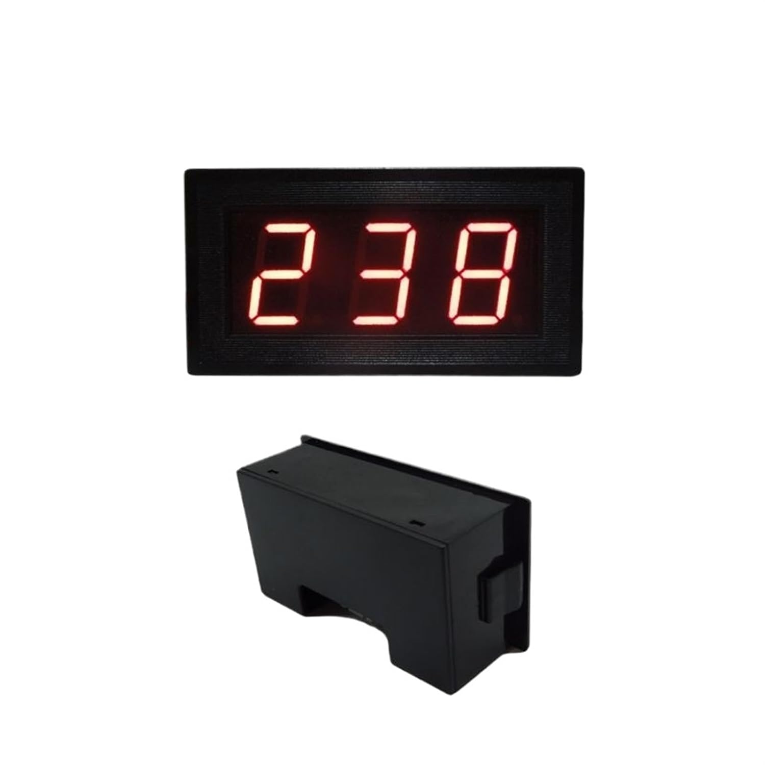 LED Digital Voltmeter AC 220V 380V Two-Wire Voltage Meter Volt Panel Meter AC Voltage Monitor Voltmetro 0.8''LED Display(Blue)