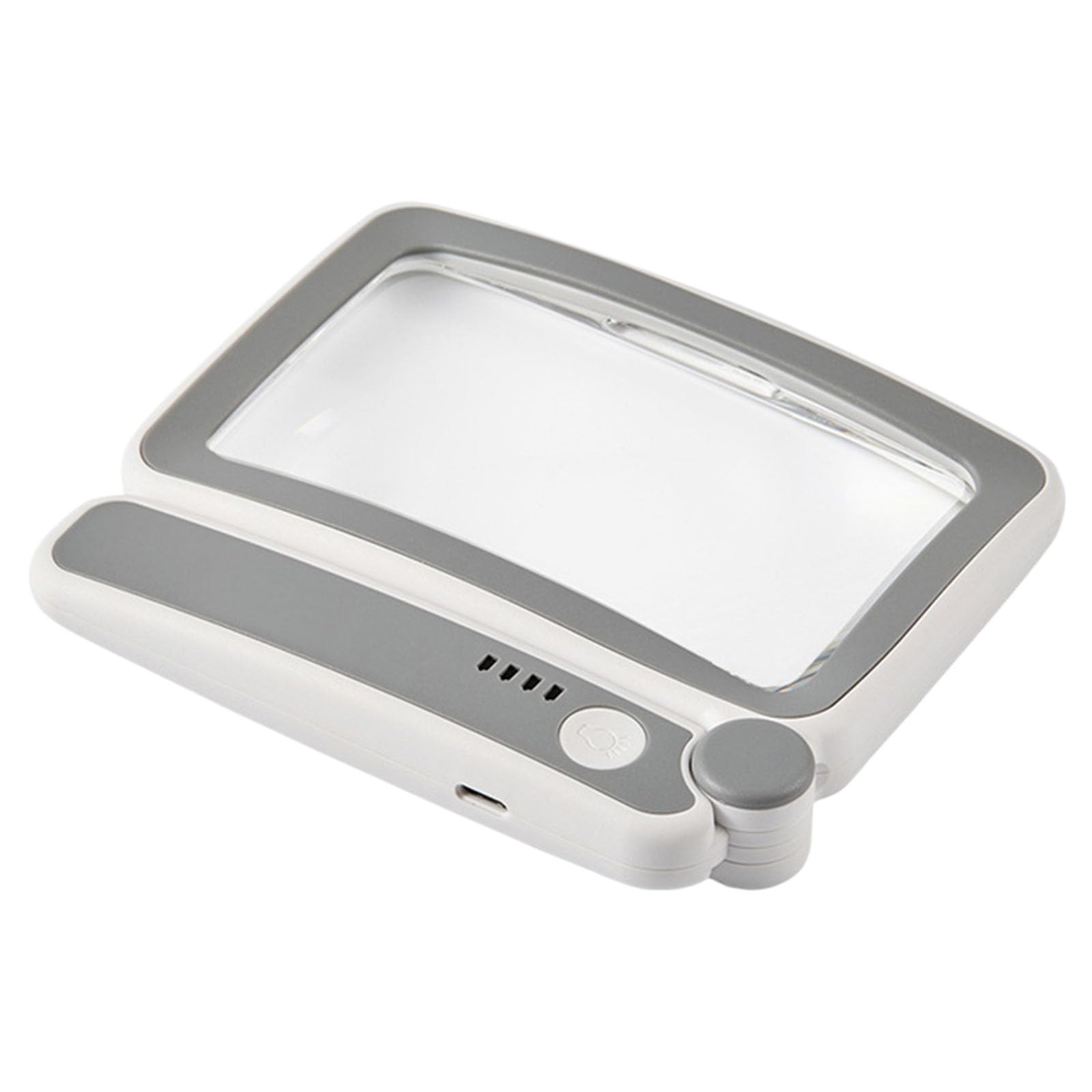 Hsioluted Large Multipurpose Foldable Magnifier Glass With 10 Led Light Dimming Modes For Reading And Precisions Work Folding Magnifier With Light