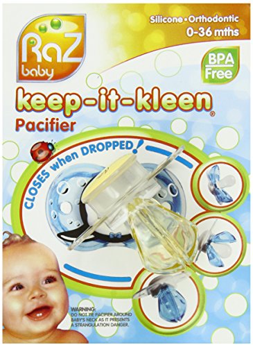 RaZbaby Keep-it-Kleen Pacifier, Bobby Bear