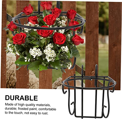 Support pot de fleurs suspendu balcon rack porte plantes extérieur x8 - 8