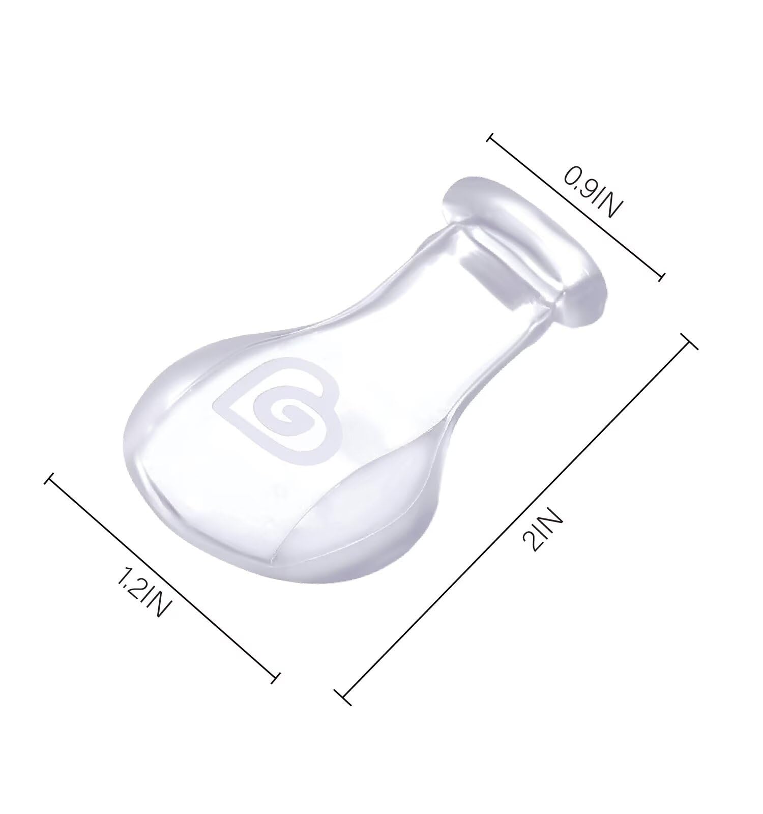 Landofgenie Adult Size Pacifier Teat Replacement Pacifier Nipple 3 Pack - Clear Teat