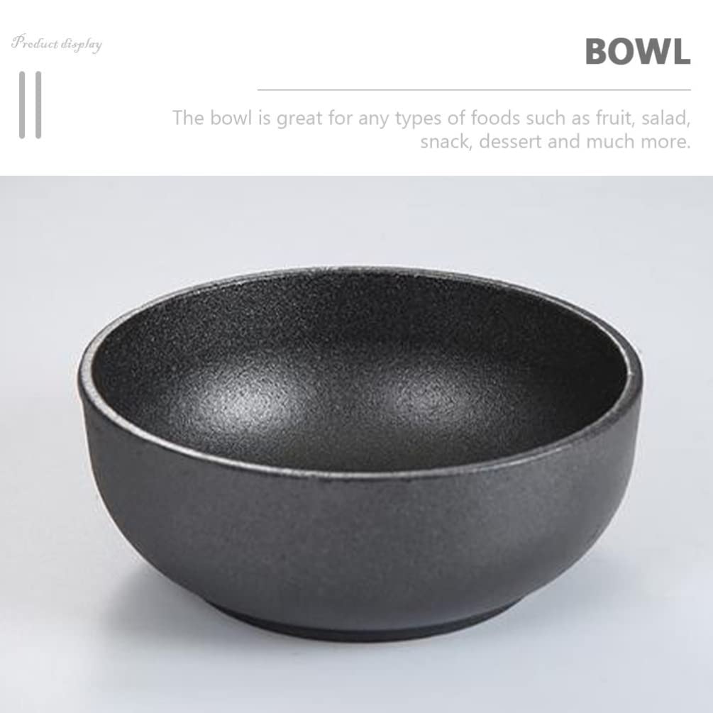 Chaudron en Fonte Bol en Fonte Bol À Bibimbap Coréen Bol À Dolsot De Cuisine Bol À Salade pour Fondue Chinoise Bols À Soupe Miso Japonais Bols À Nouilles Ramen pour Servi