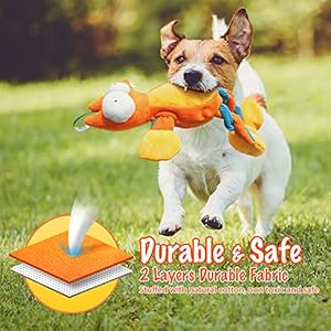 Fox Dog Squeaky Toys Cute Plush Stuffed Puppy Chew Toy with 6 Squeakers for Small | Medium Breed  Cucciolini Doodles Fox dog squeaky toys cute plush stuffed puppy chew toy with 6 squeakers for small | medium breed   cucciolini doodles