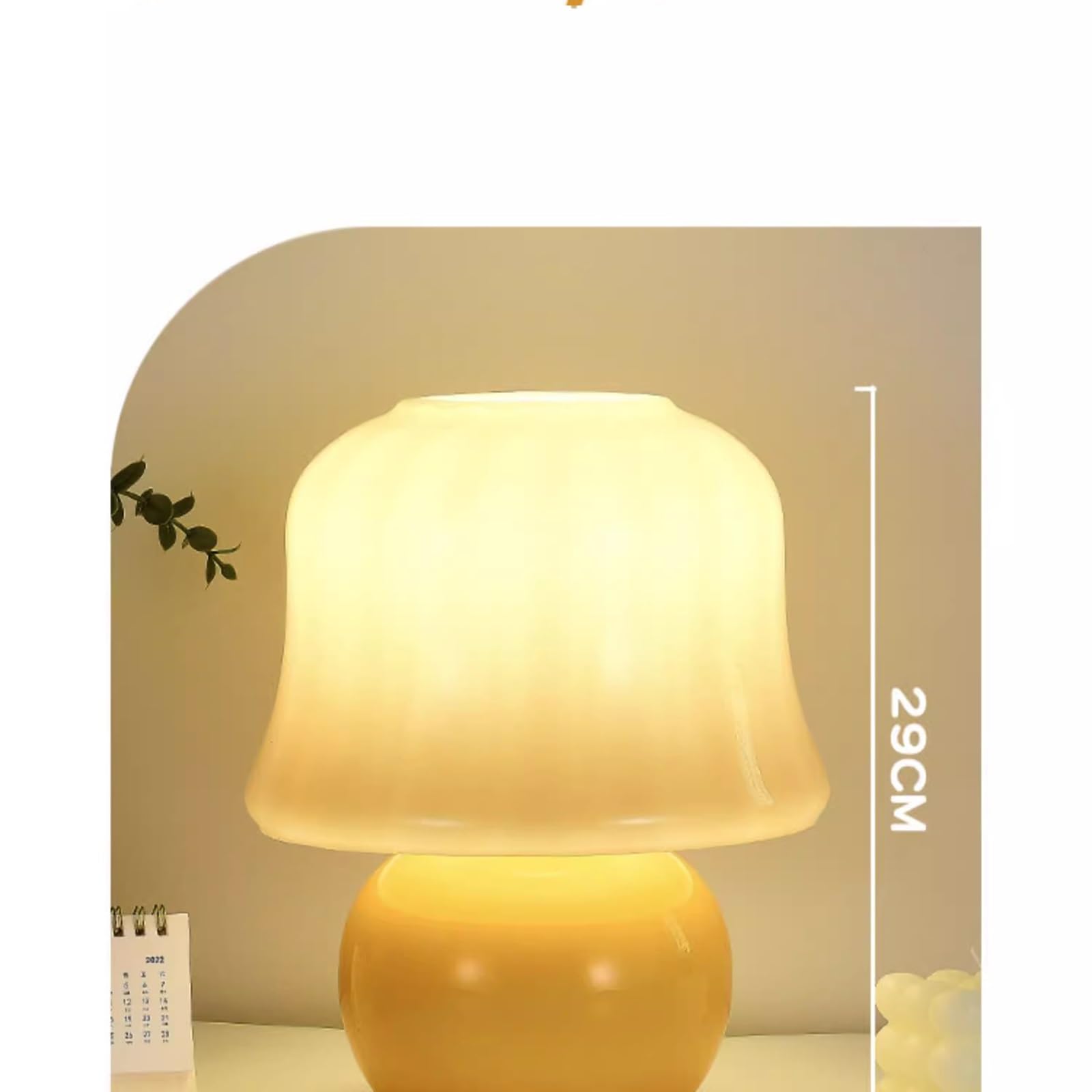 Lampada da tavolo per camera da letto Lampada da tavolo in stile francese Lampada da comodino for camera da letto Modellazione di funghi Decorazione in smalto antico Senso di anziani Lampada da comodi