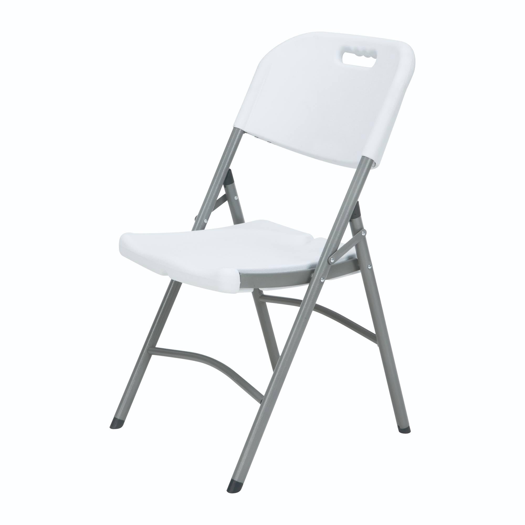 WELL HOME MOBILIARIO & DECORACIÓN Set de 4 Sillas, 5cm Plegable para Exteriores, Blanco, 51x45x85,5
