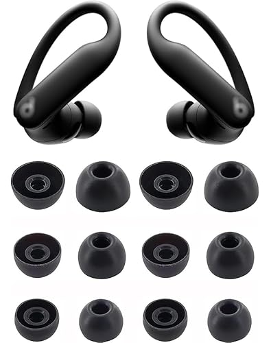 BLUEWALL(ブルーウォール) イヤーチップ Powerbeats Pro 2対応 S/M/Lサイズ 6組 イヤーチップ 交換用シリコンイヤホンチップ Powerbeats PB Pro 2 ブラック
