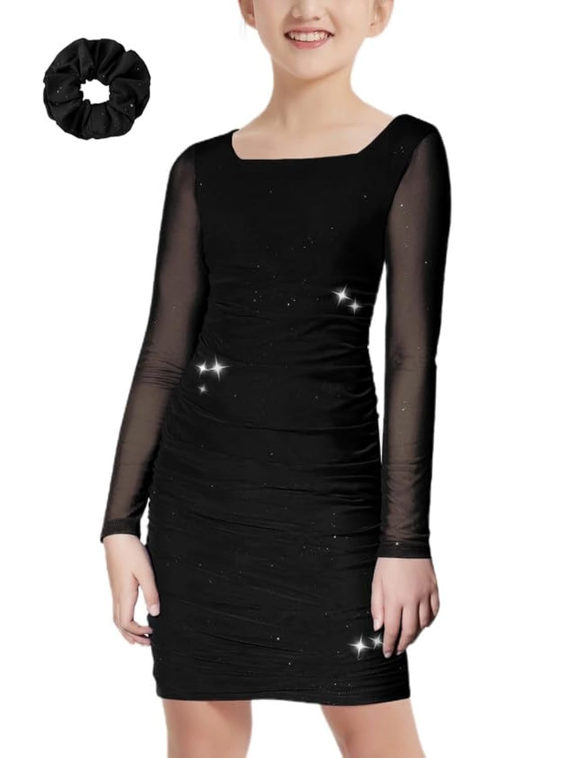 EXARUS Girls Formal Dress Homecoming Party Dance Tween Bodycon Tight Short