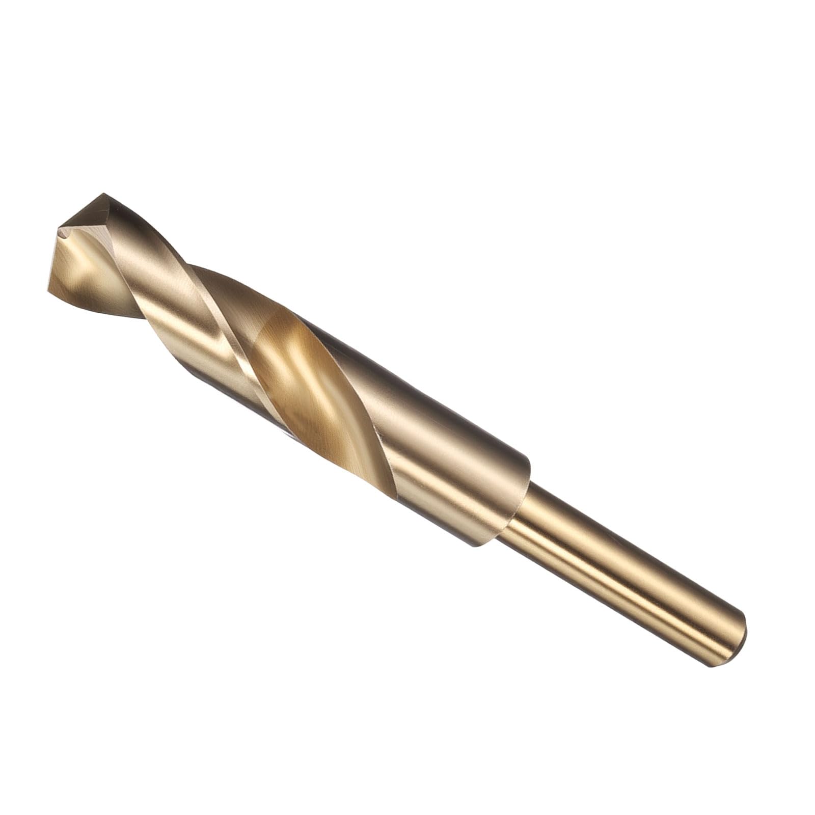 METALLIXITY Drill Bit (19.5mm), 1/2" Reduced Shank Round M2 High Speed Steel Bits 135-Degree Point Angle for Drilling Metal and Steel DIY Projects Gold โ image 1