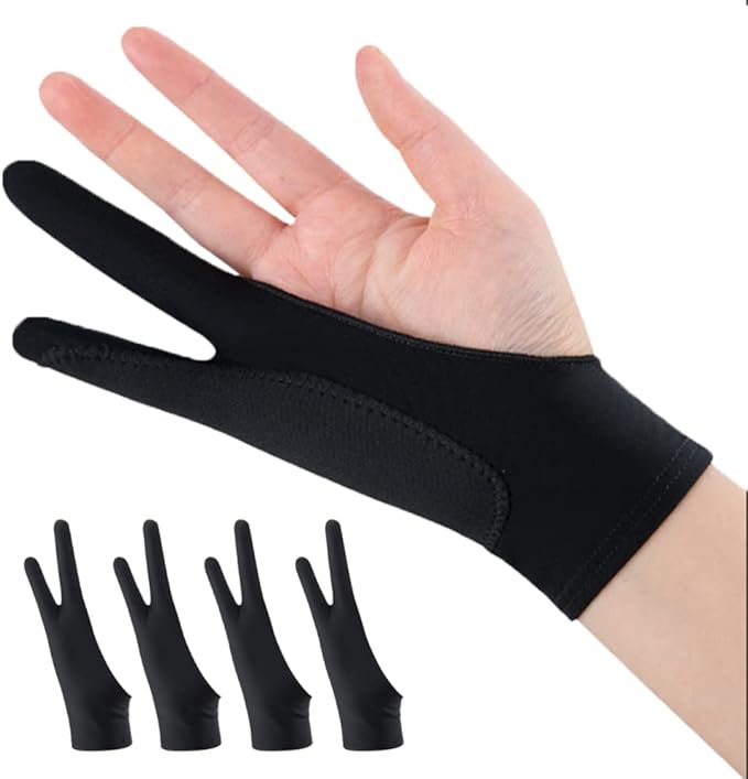 Amazon Co Jp Aznable 液タブ 手袋 ペンタブ グローブ 2本指 イラスト 絵描き Ipad 手汗 防止 4枚入 Small パソコン 周辺機器