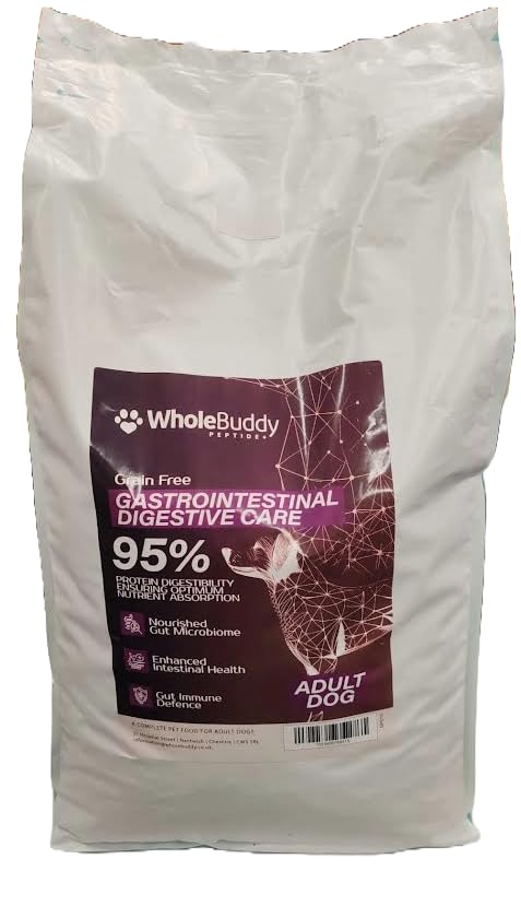 WholeBuddy Peptide+ Gastro Dog Food – Grain Free Hypoallergenic Digestive Care for Adult Dogs (10kg)