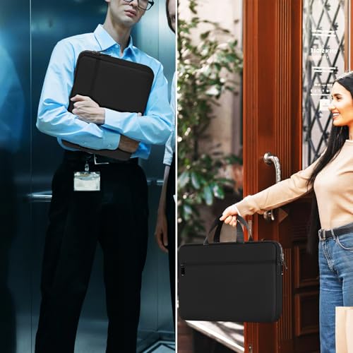Image of Laptop Bag 15.6 Inch, Durable Briefcase Handbag Protective Computer Case