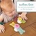 Infantino Sweet Treat Spinners, Baby Sensory Toy with Suction Cup Fidget, High Chair Spinning Tray Toy, Candy-Themed Textured Spinners for Fine Motor Skills, for Newborns and Toddlers 6+ Months