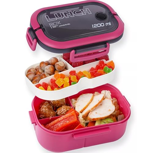 Bento Box Adult, Lunch Box for Men and Women, 1200ML