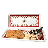 weihnachtsteller aus porzellan PERFEKT IN SZENE GESETZT - Dieses schöne Serviergeschirr ist alles andere als langweilig. Präsentiere dein Gebäck auf diesem Teller und bringe weihnachtliche Stimmung auf jeden Kaffeetisch