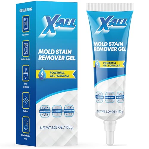 X-ALL Mold Stain Remover – Heavy Duty Cleaner for Bathroom Grout, Tile, Shower & Washing Machine Seal, 150g