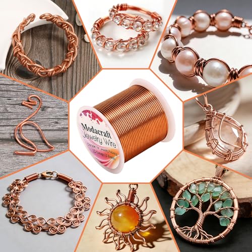Image of Premium 12 Gauge Copper Wire - 32.8ft Bendable Metal Craft Wire with 4-in-1 Pliers for Jewelry Making, Floral Design, Doll Making, and DIY Crafts Easy Wire Cutting, Shaping, and Wrapping