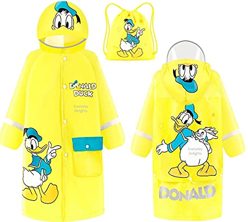 Everyday Delights Donald Duck Hooded Raincoat Rain Jacket Poncho Outwear for Boys Toddlers Kids Children3