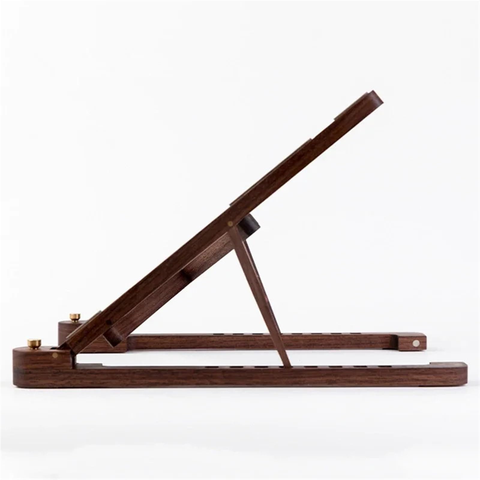Supporto PC Portatile Supporto for laptop in legno pieghevole 8 livelli supporto for notebook portatile regolabile in altezza for computer 11-17'' per Scrivania(Zelkova)