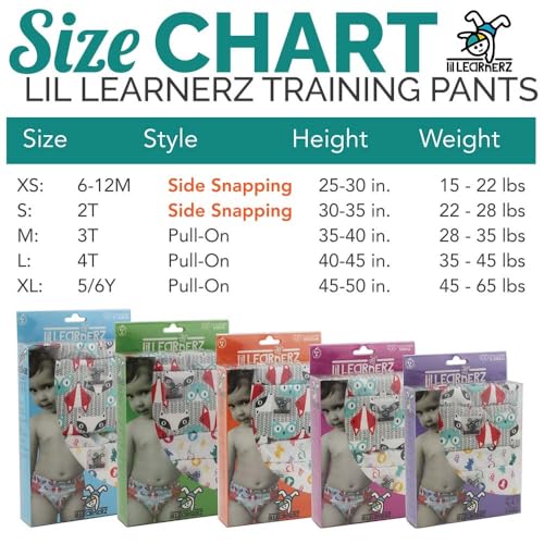 Image of Kanga Care Lil Learnerz Reusable Toilet Training Pants (XSmall - tokiCorno & Sherbert)