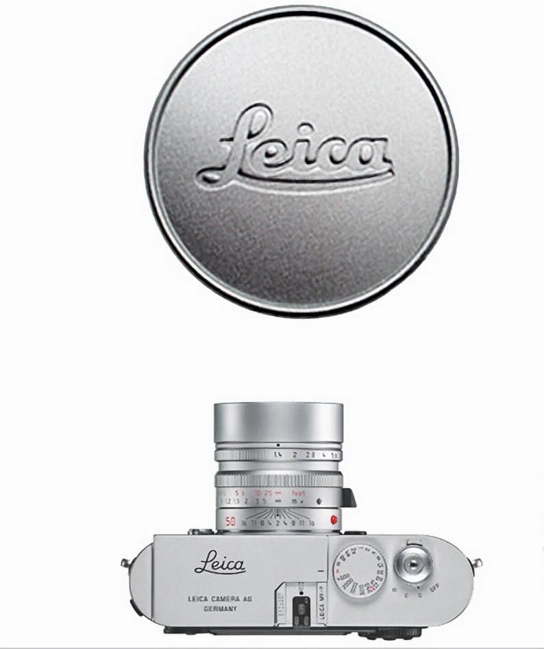 Qs-C Metal Silver Lens Cap Front Cover Compatible with Leica L39 E39 Caliber Lens Voigtlander Zeiss Summicron Summaron Summilux Elmar Elmarit Jupiter, Internal Diameter 42mm(1.65in) (Silver)
