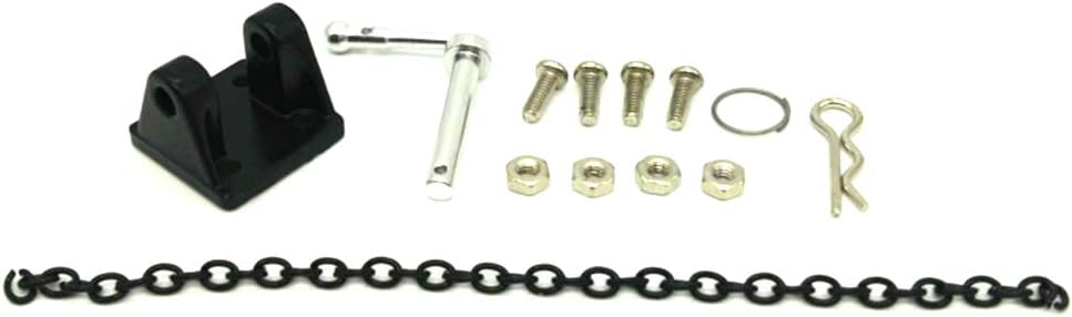 DKKY RC Trailer Hitch Tow Hook with Chain for 1/10 RC Crawler Upgrades Parts