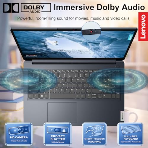 Image of Lenovo IdeaPad 1i 15.6 inch FHD Touchscreen Laptop, Powerful 13th Gen Intel Core i5-1335U 10-Core Processor(Up to 4.6GHz), 24GB RAM, 512GB SSD, Wi-Fi 6, Dolby Audio, Windows 11, WOWPC Recovery USB Bundle