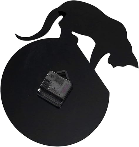 Miniatura 8 de Reloj de pared silencioso y moderno con diseño de taza de café, 12 x 12 pulgadas, negro (decoración de cocina, tema de dibujos animados, funciona