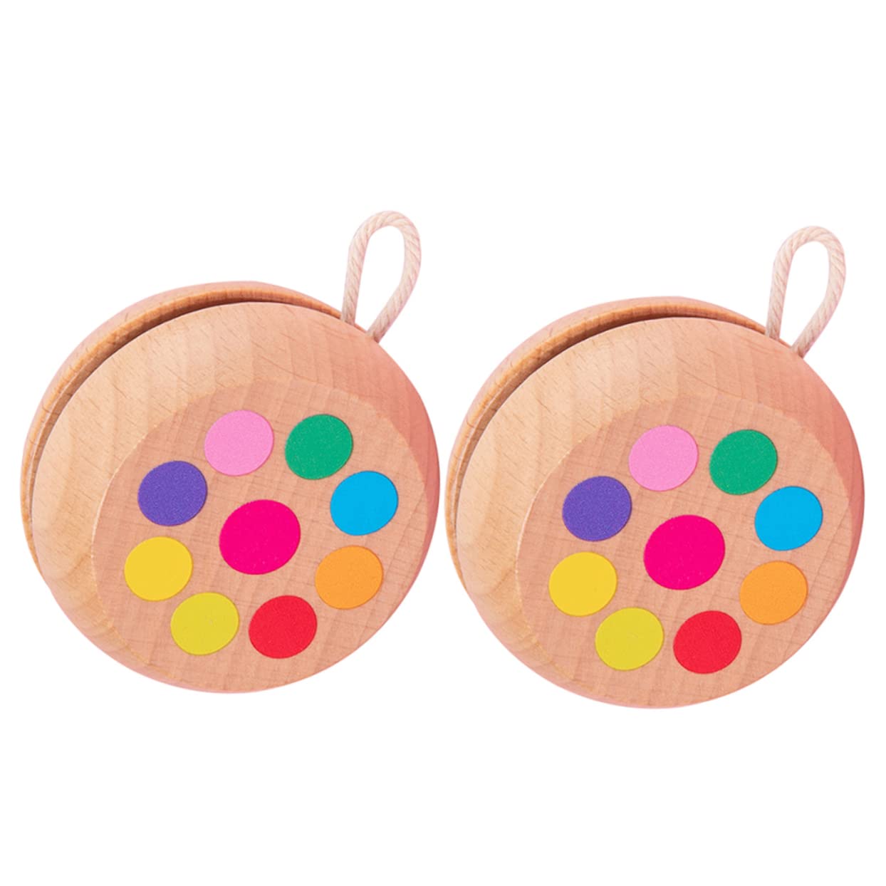 Kisangel Boys and Girls Outdoor Toy Wooden Balls Fingerspin Chinese for Boys and Girls Toy Playthings