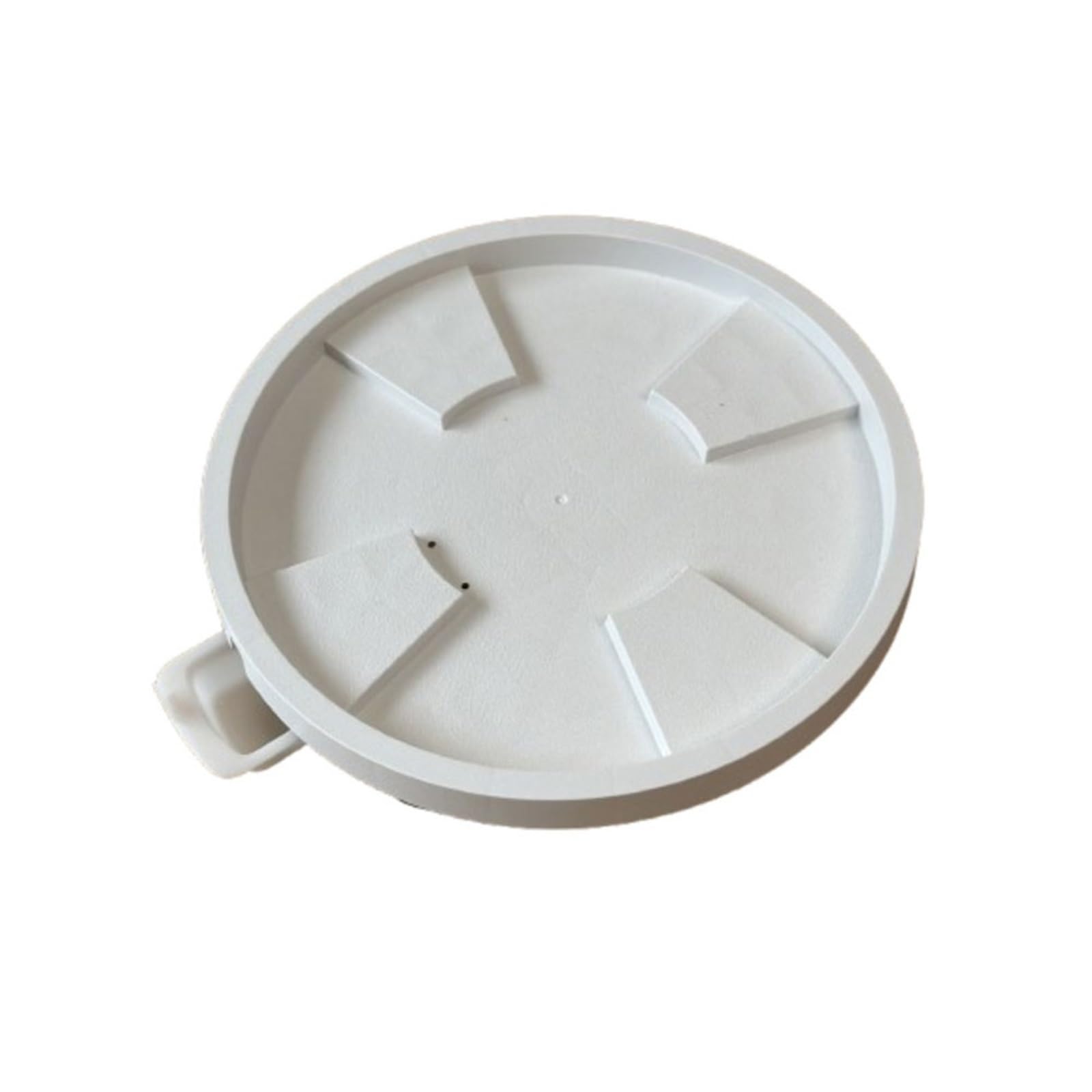 Kx9Lb8d plant saucer Round Flower Pot Movable Tray with Wheel Saucer Plant Stand flower pot saucer(White,Large)