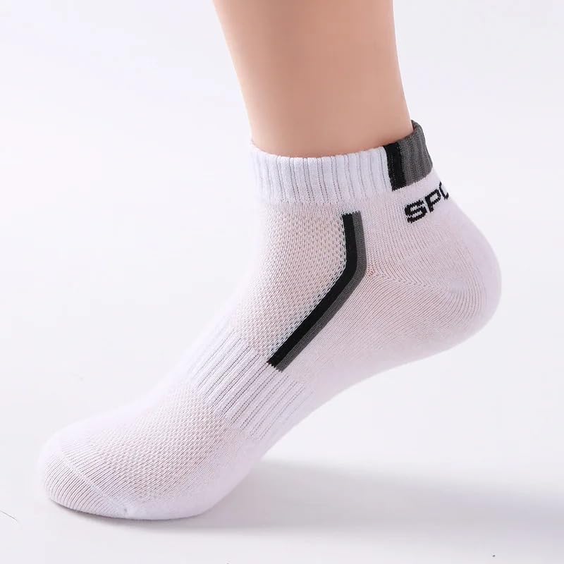 2 Pairs Low Cut Athletic Socks, Stripe Sport Sock, Knitted Anti Odor, Comfy & Breathable Sport Socks, For Daily And Outdoor2