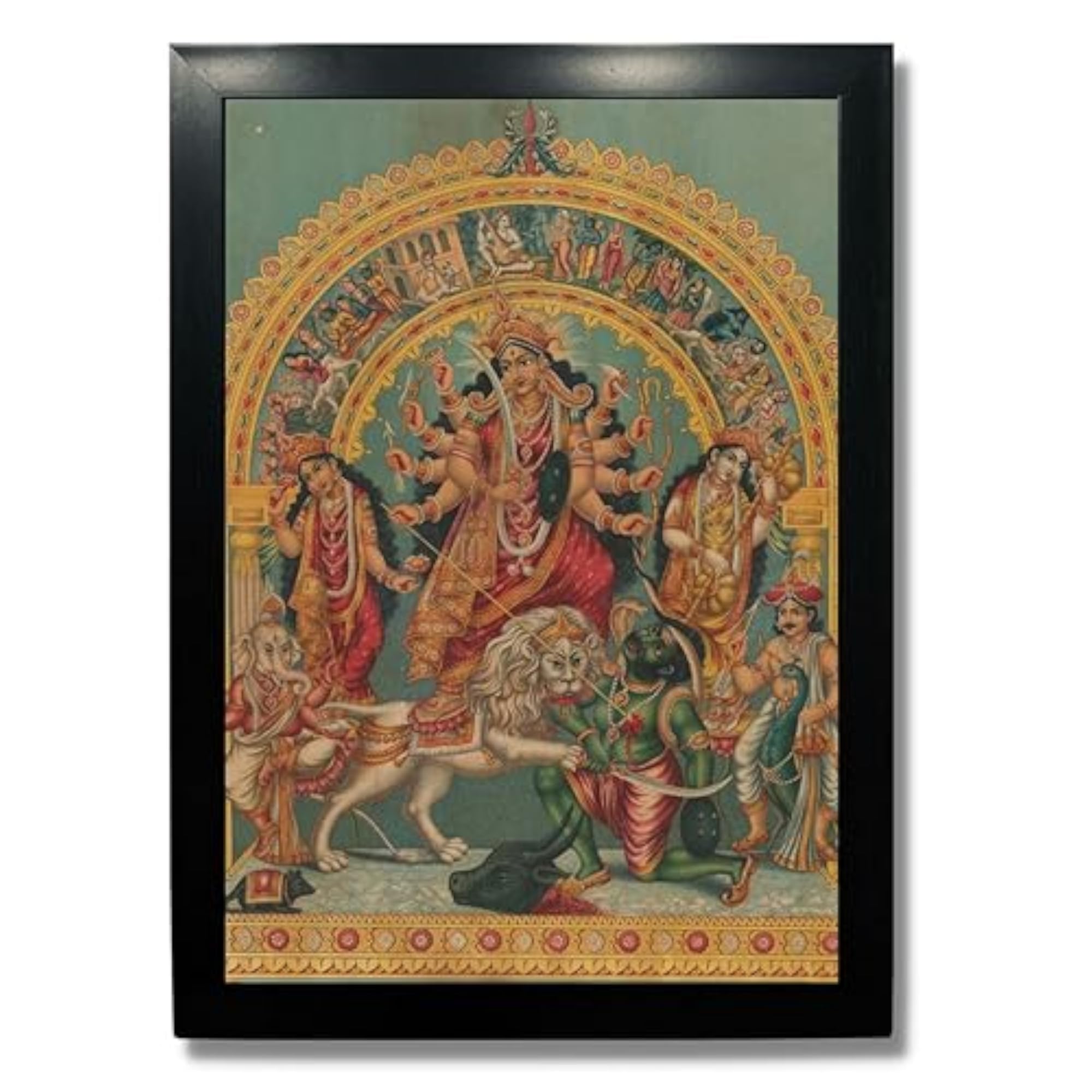 Vintage Art Prints - Hindu God Photos with Frames