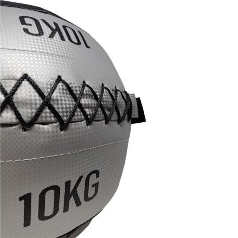 Palla Medica 10 Kg, Palla Palestra e Home Gym Wall ball Ecopelle, Slam Ball, Fitness Palla per Esercizi e Allenamento funzionale, Home Fitness