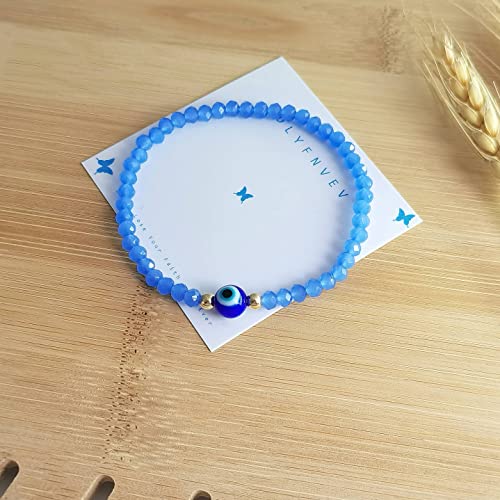 Evil Eye Crystal Bead Bracelet Freshwater Pearl Amulet Protection Good Luck Bracelet For Women Teen Girls4