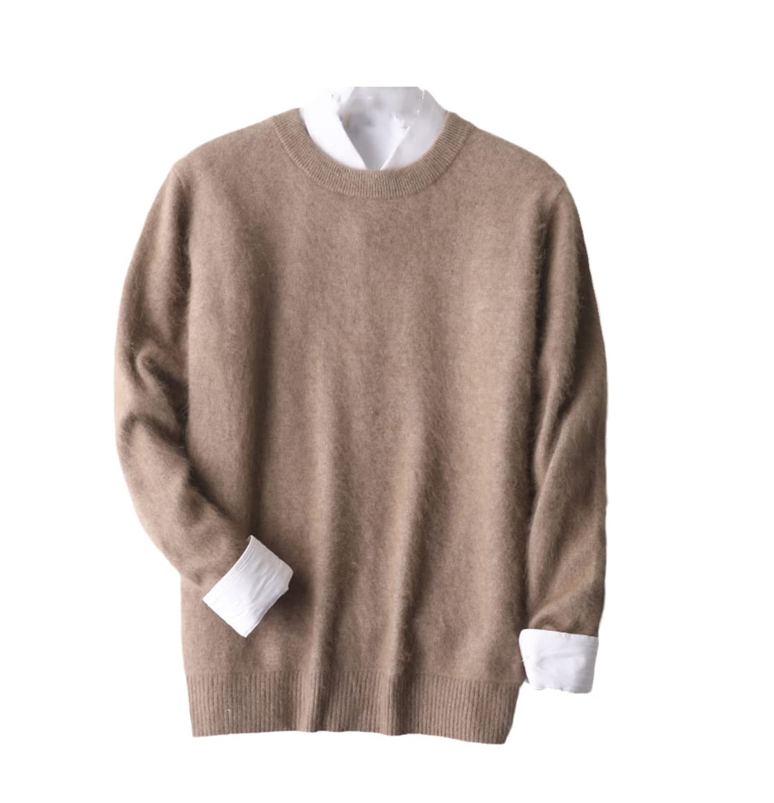 Męski sweter z norek kaszmiru na jesień zimę męski sweter z dżerseju dekolt w kształcie litery O sweter męski sweter, Tuo Se, M