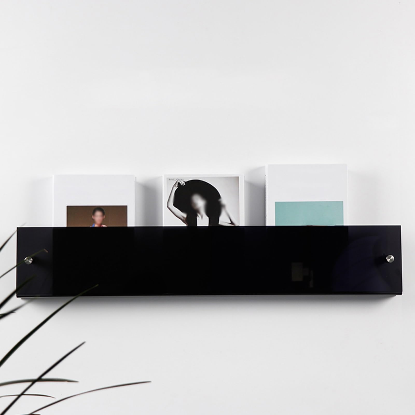 ASerZenith Wall Mounted Brochure Storage Rack, Transparent Acrylic Information Display Rack,for Beauty Salon/hotel Lobby/Coffee Shop/Clothing Store