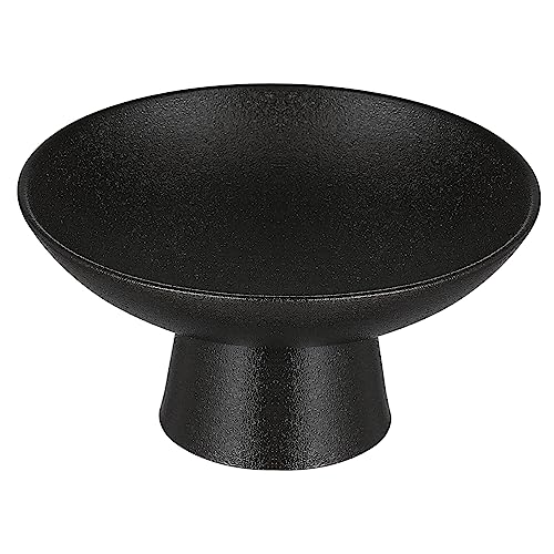 CONGARTENO Tableware Candy Display Plate Bowls Porcelain Footed Bowl Dessert Serving Tray Footed Boll Japanese Style Snack Dish Bandejas Para Comida Céramique Side Dishes Pour Black re-usable