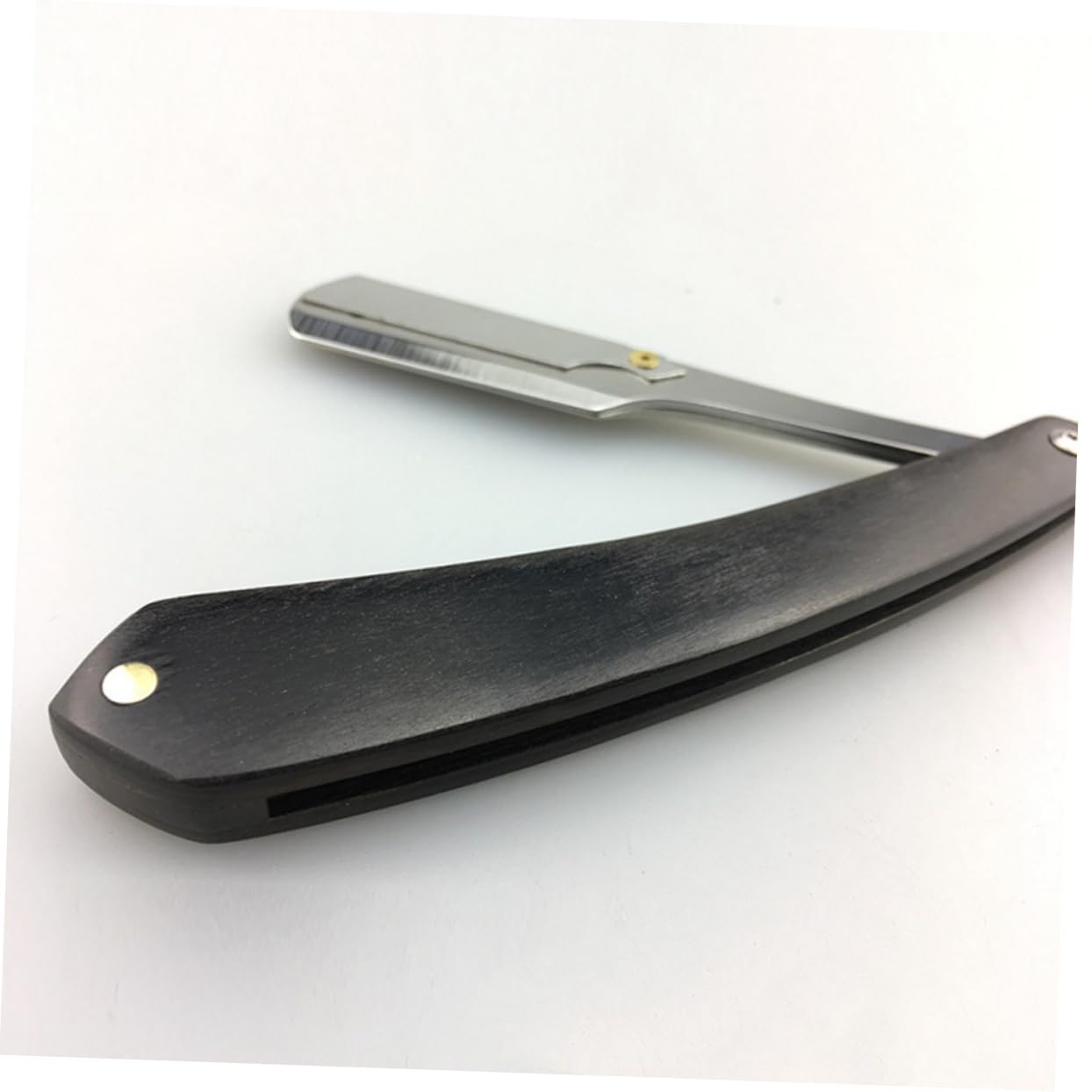 FOMIYES 2 Pz rasoio manuale per uomo rasoio portatile shaver face razor vintage da barba in metallo manuale sicuro sicuro da uomo Coltello peloso Bambù