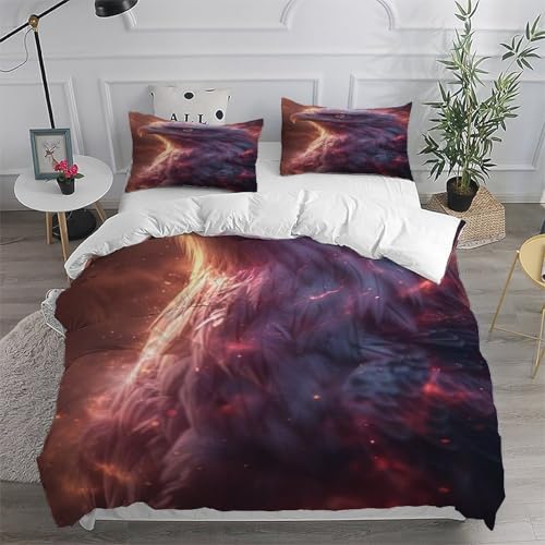 Parure de couette animal sauvage 260x220 couvre-lit microfibre