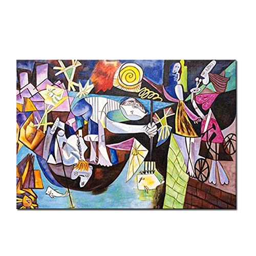Affiche Picasso femme contemporaine 70x100 cm sans cadre KEBIA