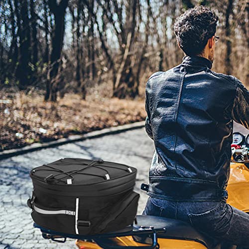 Saco da cauda da motocicleta,Saco de armazenamento de moto - Bolsa de assento de moto Mochila de mot