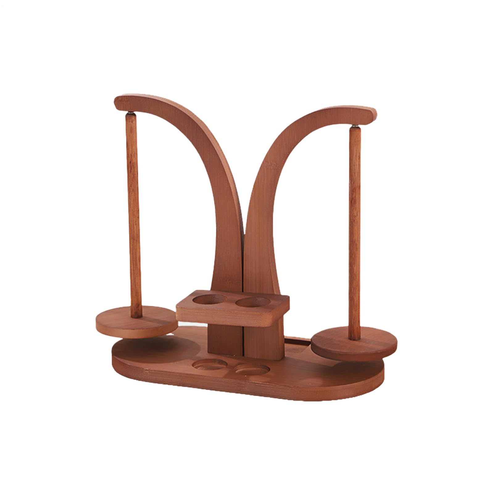 Enrollador de madejas de lana con bobina magnética doble