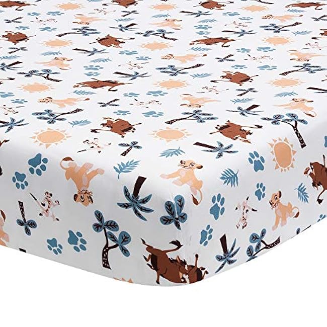 Lambs & Ivy Lion King Adventure 3Piece Baby Crib Bedding Set, Blue