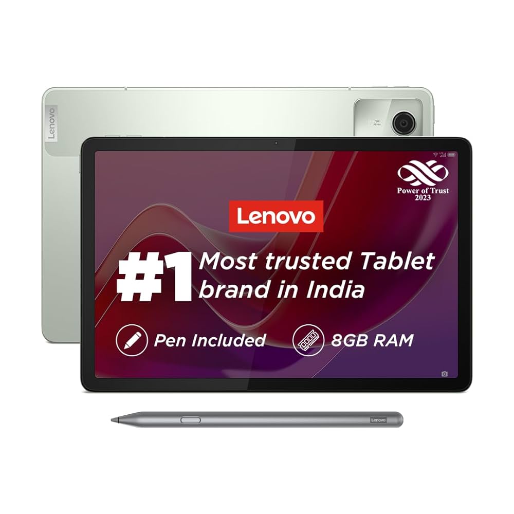 Lenovo Tab M11 with Pen| Wi-Fi Connectivity| 8 GB RAM, 128