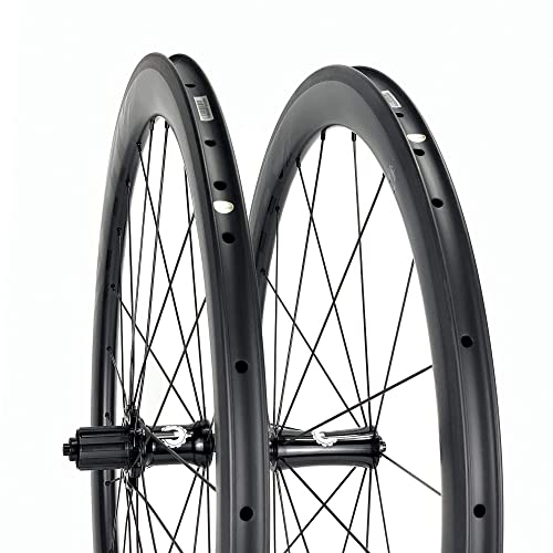 700C Clincher 50Mm Carbon Wheelset 27 Width Carbon Road Cycling Wheels Tubeless Compatible Clincher #TOP6