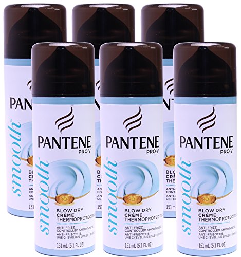 Pantene Pro-V Thick Hair Blow Dry Creme Thermoprotectrice - 5.1 Ounce (Pack of 6)