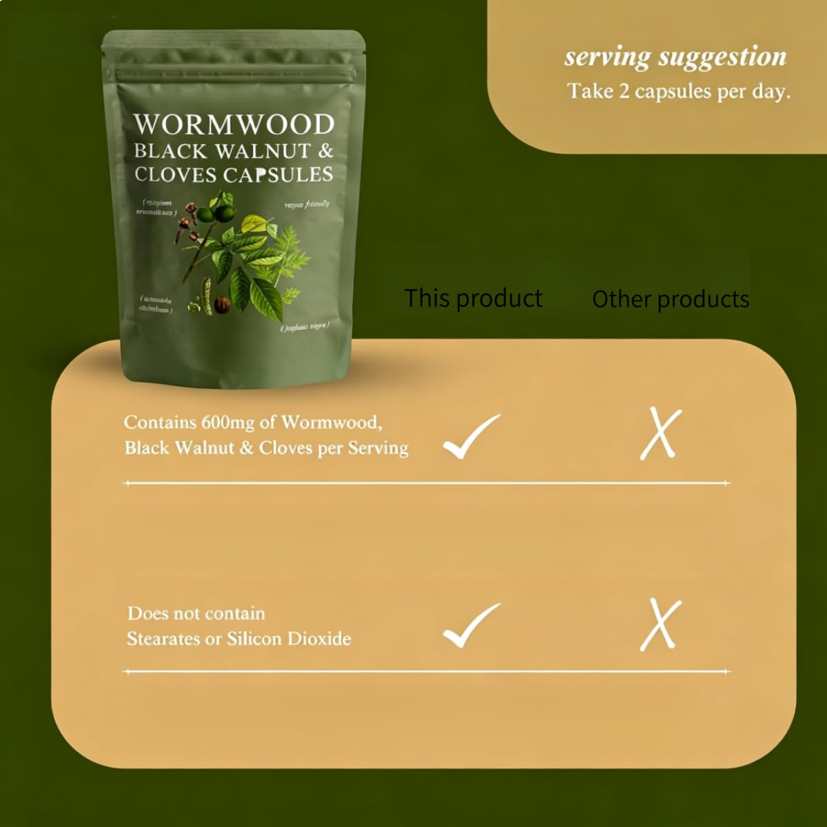 Supporto digestivo alle tre erbe:supporta il comfort digestivo intestinale. | Mantenere l'equilibrio microecologico intestinale; supportare la purificazione interna e il mantenimento del corpo.