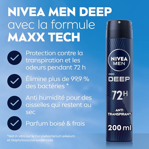 Nivea men nivea deodorantato h.deep 200ml - vue 4